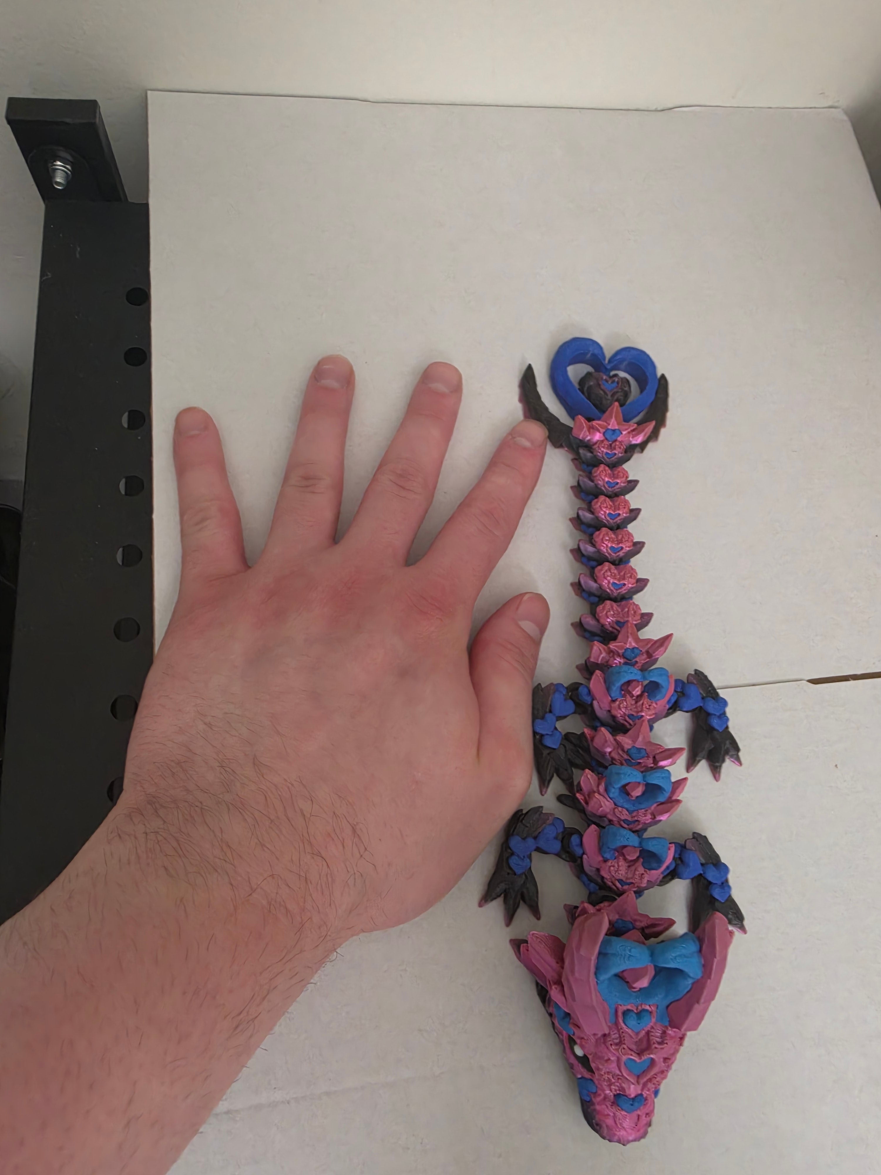 BABY DARK HEART DRAGON small size 3d printed figurine
