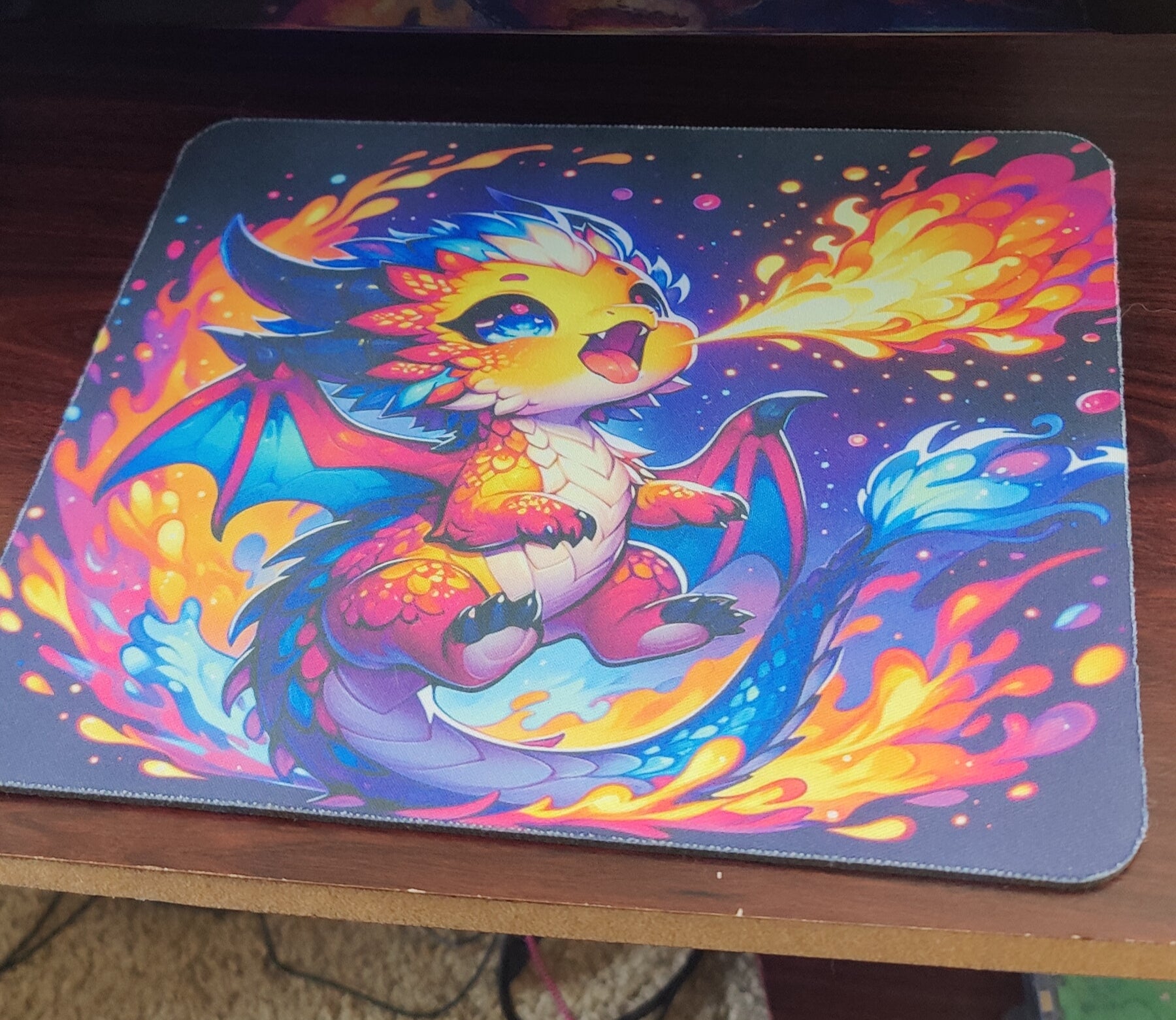 Rainbow Dragon Mousepad