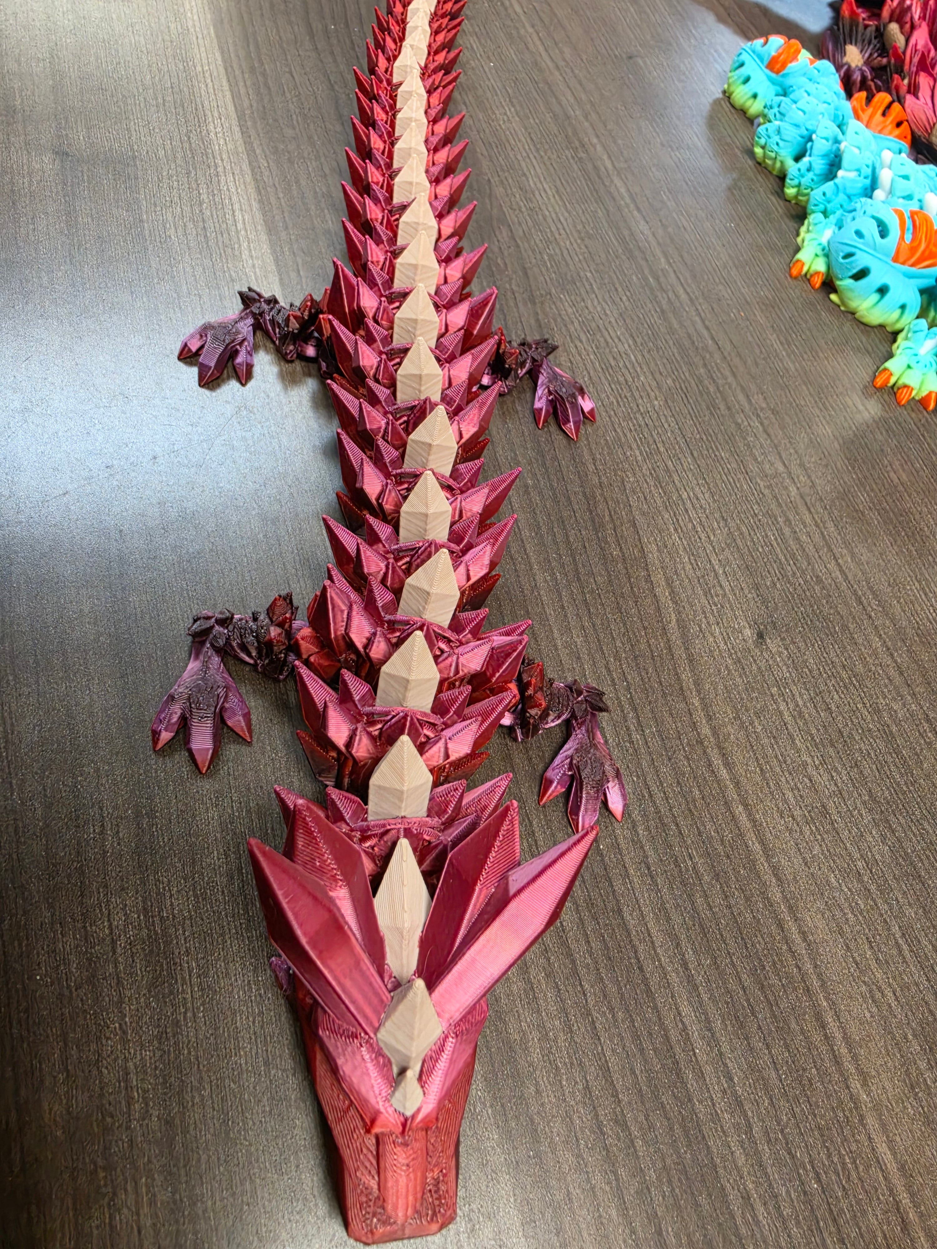 CRYSTAL DRAGON MULTI COLOR 3d printed figurine