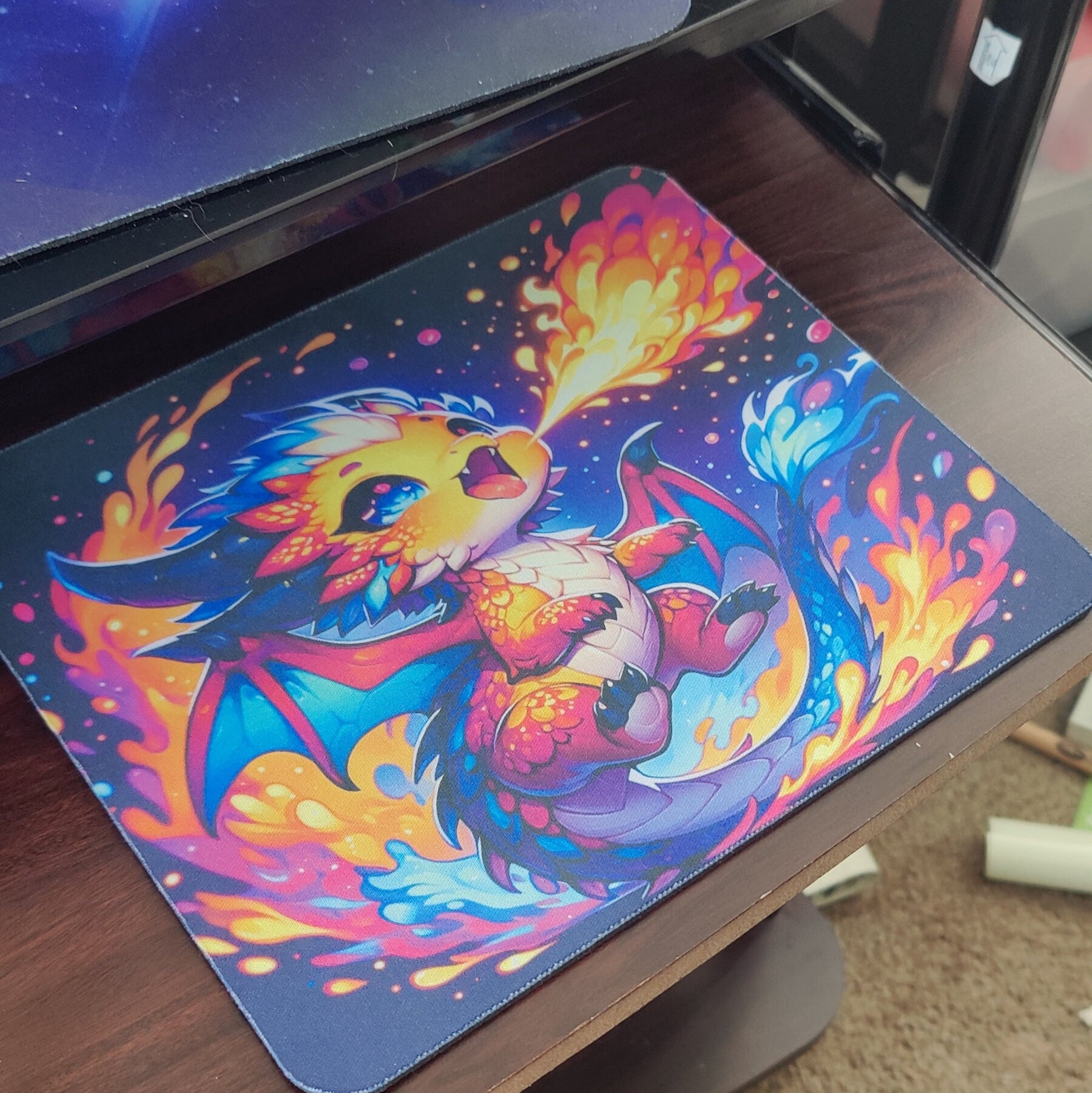 Rainbow Dragon Mousepad