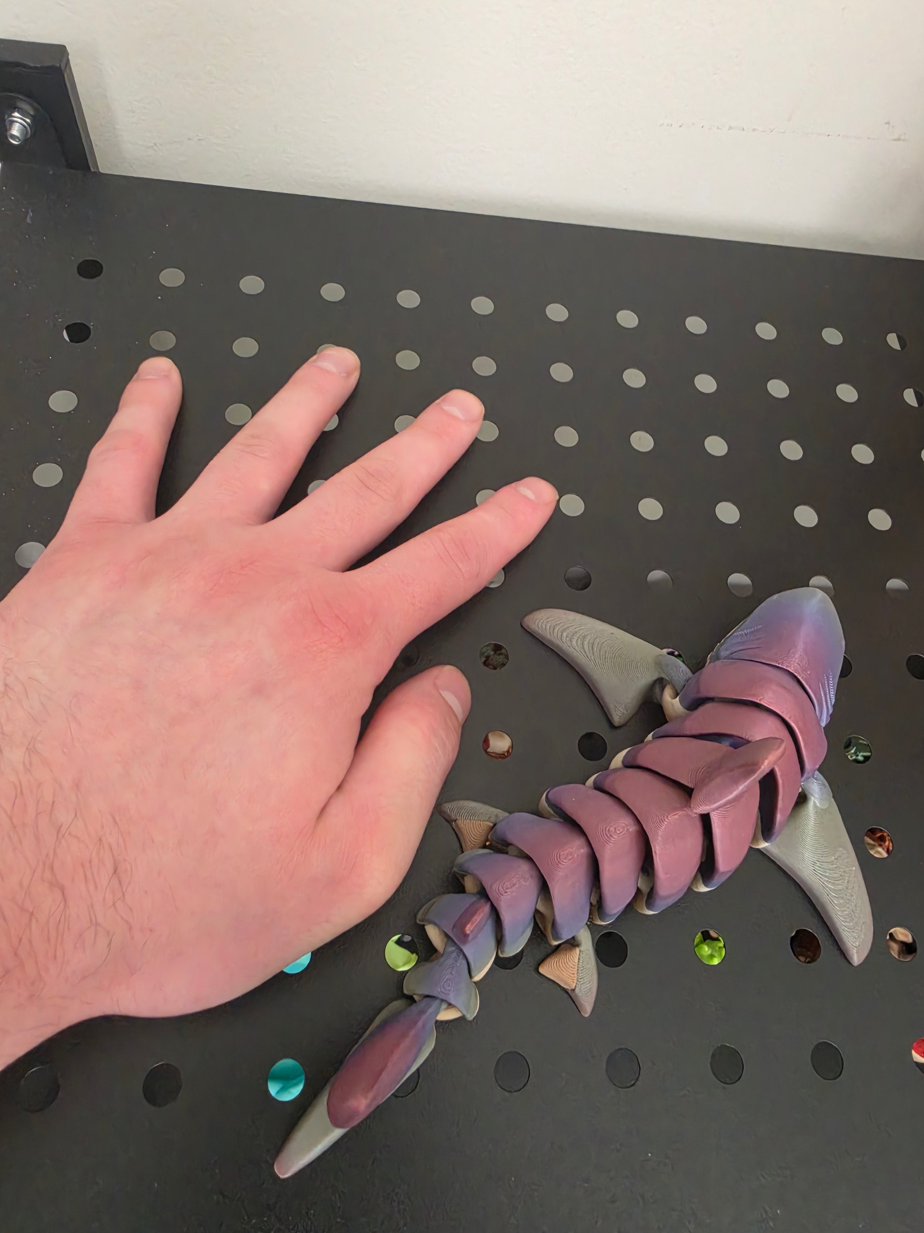 FLEXI SHARK small size 3d printed figurine