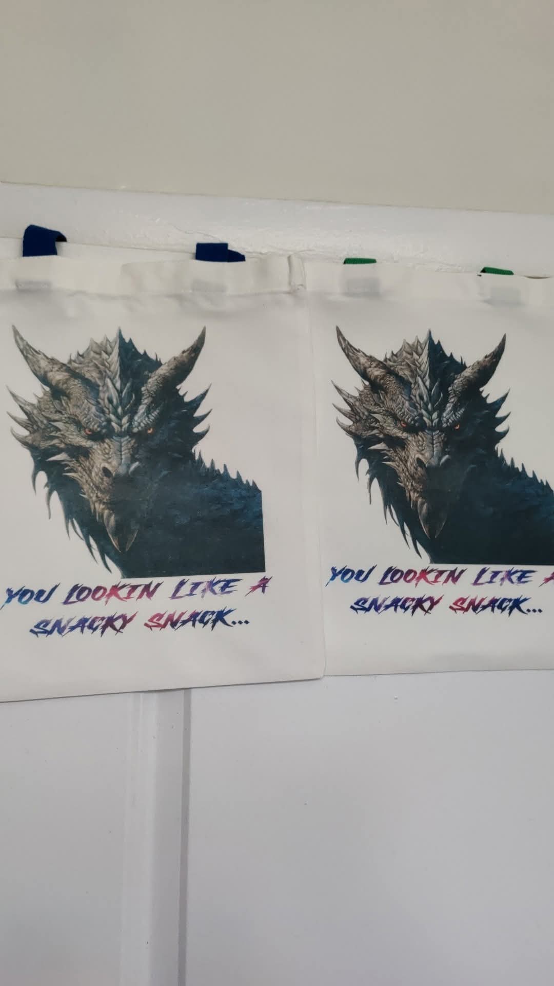 like a snacky snack canvas bag