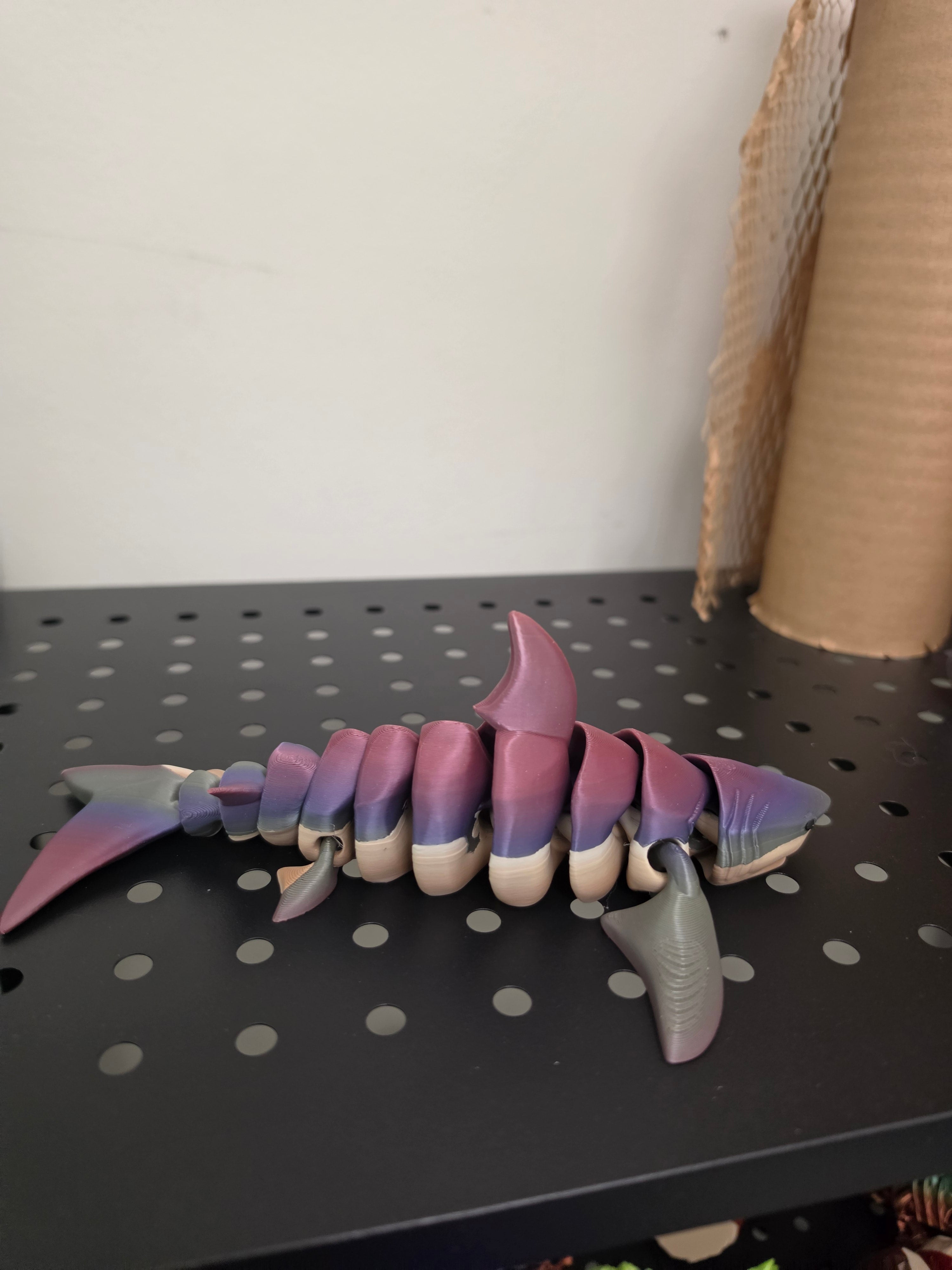 FLEXI SHARK small size 3d printed figurine